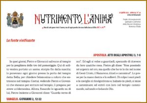 Scopri di più sull'articolo Nutrimento per l’Anima – La fonte vivificante