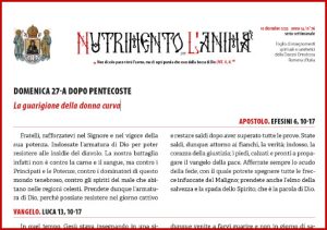 Scopri di più sull'articolo Nutrimento per l’Anima – DOMENICA 27-A DOPO PENTECOSTE – La guarigione della donna curva