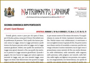 Scopri di più sull'articolo Nutrimento per l’Anima – SECONDA DOMENICA DOPO PENTECOSTE di tutti i Santi Romeni